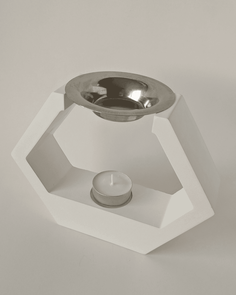 Quemador Hexagonal Blanco
