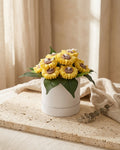 BOUQUET CAJA BLANCA GIRASOLES