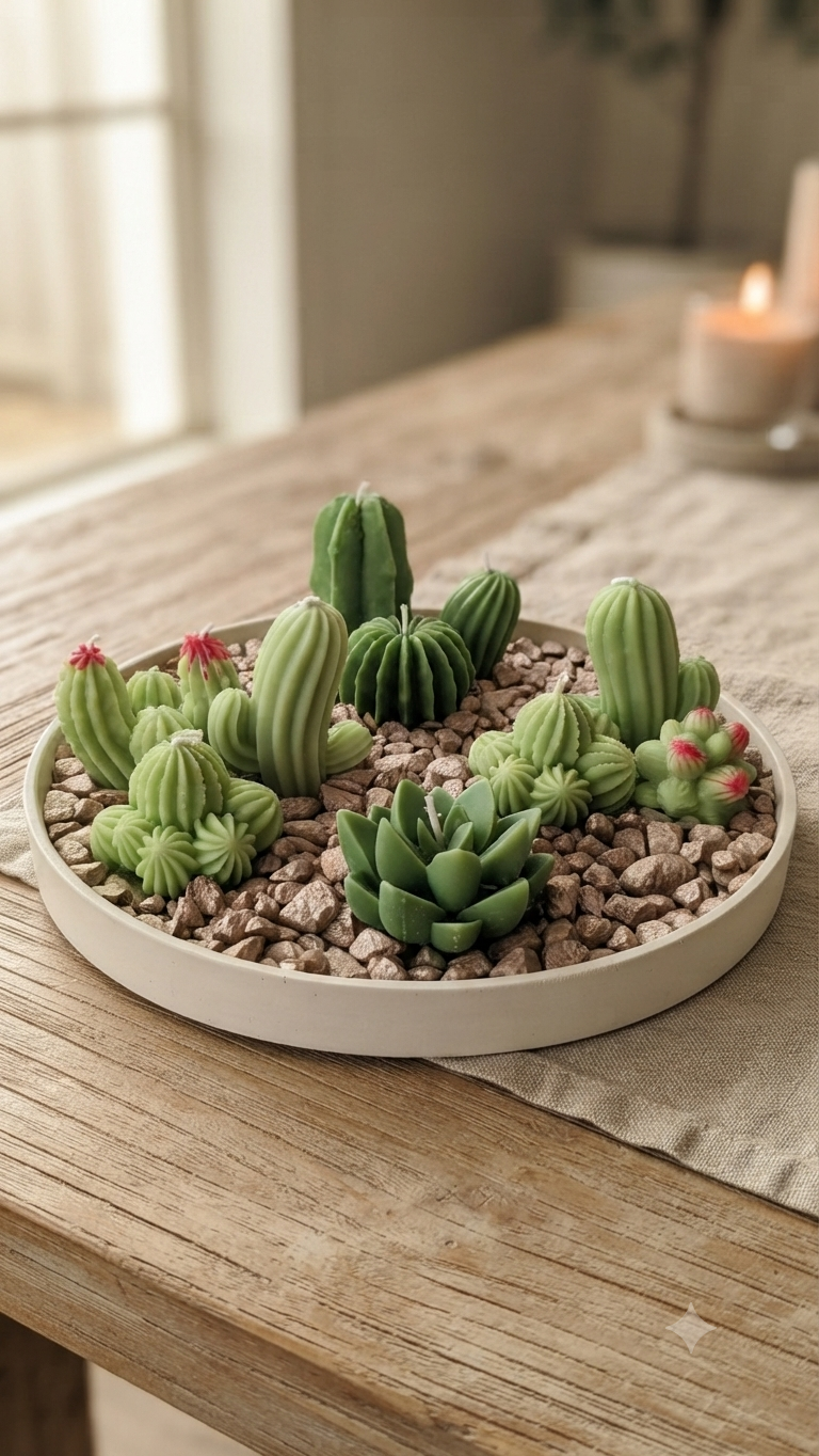 Terrario de cactus grande