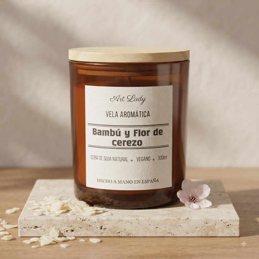 Vela aromática Bambú y Flor de cerezo