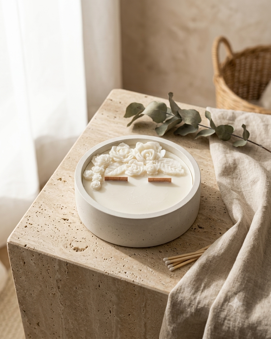 Vela aromática con mensaje oculto – “Gracias por elegirme cada día”